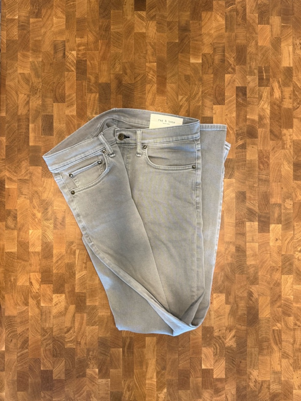 AG Adriano Goldschmied Men's Light Gray Jeans